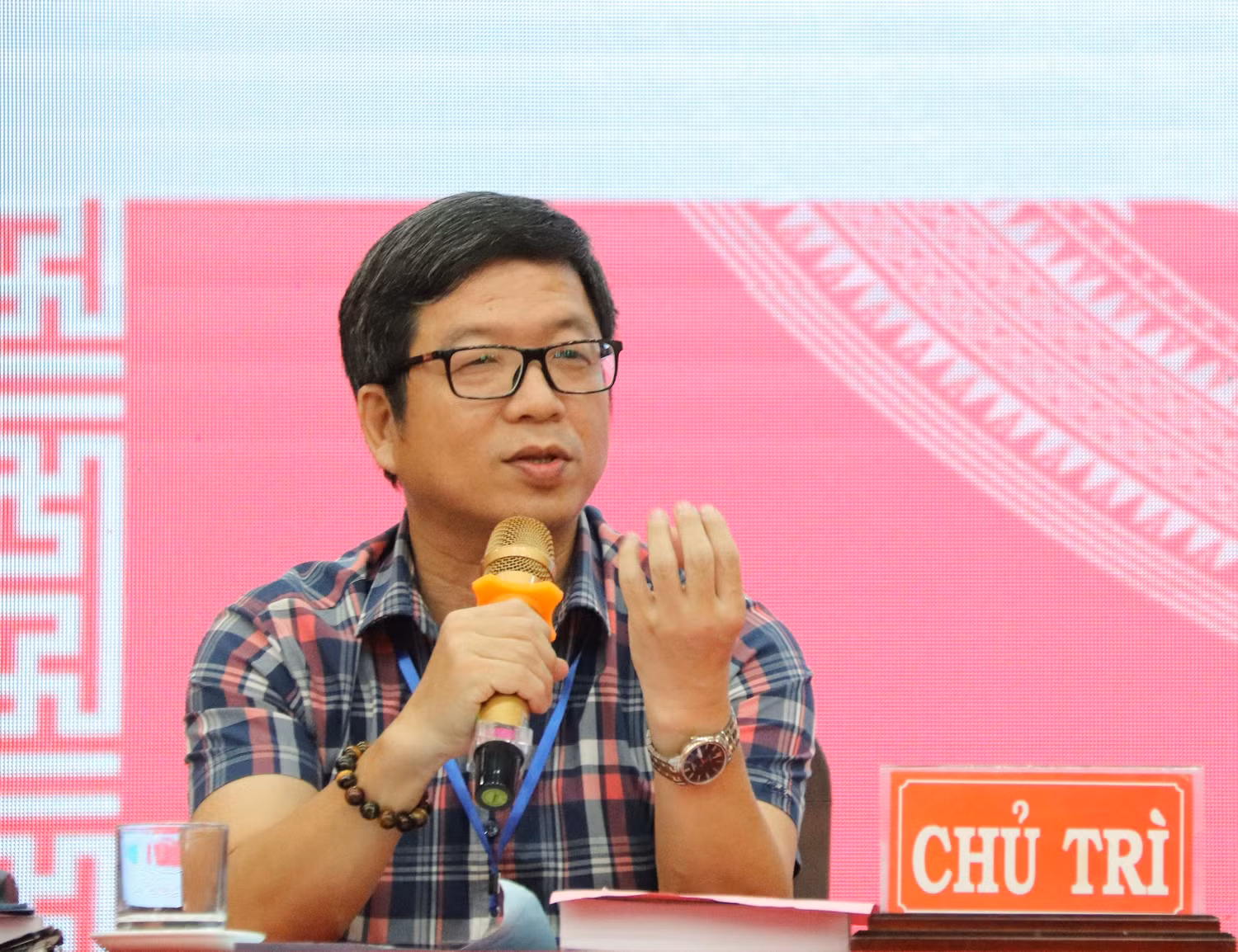 Tiến sĩ Hoàng Xuân Hiệp - Hiệu trưởng Trường Đại học Công nghiệp Dệt may Hà Nội. Ảnh: Doãn Nhàn