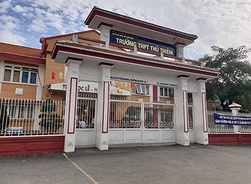 Trường trung học phổ thông Thủ Thiêm, quận 2, Thành phố Hồ Chí Minh (ảnh: P.L)