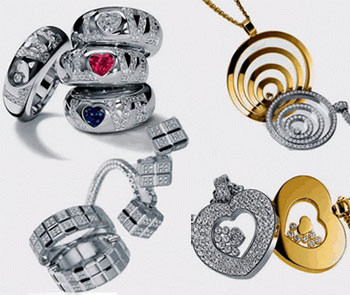 Trang sức của Chopard là nhãn hiệu rất được các ngôi sao nổi tiếng ưa chuộng bởi mẫu mã và vẻ đẹp sang trọng của nó. Hầu hết chúng được sử dụng trong các sự kiện trọng đại, dành cho các quý cô quý bà phô trương sự giàu có làm nên tiếng tăm của mình. Ảnh: Internet