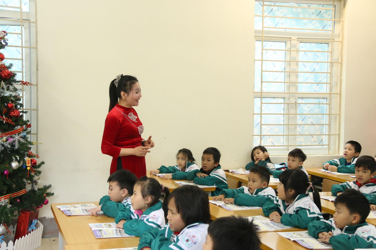 Theo Sở Giáo dục và Đào tạo Phú Thọ, qua đánh giá thì ngoài đáp ứng được yêu cầu của chương trình mới, các em còn cho thấy tự tin hơn nhiều so với trước đây (ảnh: Thanh Hùng)