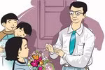 Tình thầy trò sâu đậm. (Ảnh minh họa: Congdoangdvn.org.vn)
