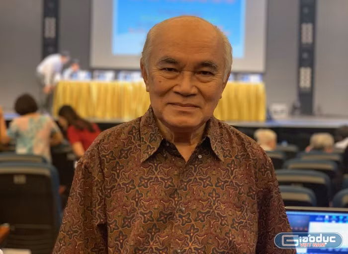 Giáo sư Lâm Quang Thiệp (Ảnh: Thùy Linh)
