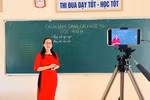Giáo viên dạy trực tuyến rất vất vả. (Ảnh minh hoạ: Baonghean.vn)