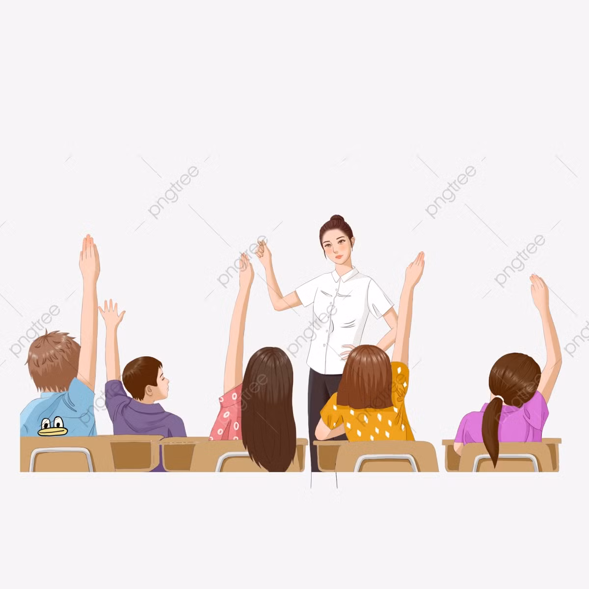 Đa số giáo viên dạy đủ tiết nghĩa vụ. (Ảnh minh hoạ: vi.pngtree.com)