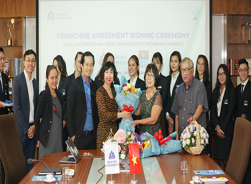 Trường Đại học Hoa Sen tiếp tục được ký nhượng quyền hợp tác đào tạo các chương trình của Vatel (ảnh: HSU)