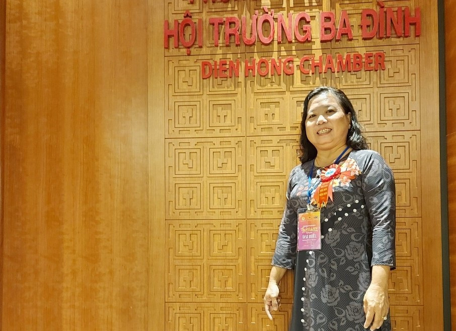 Cô Ngọc là một trong những nhà giáo tiêu biểu 2020 được Bộ Giáo dục và Đào tạo vinh danh. (Ảnh: Nhân vật cung cấp)