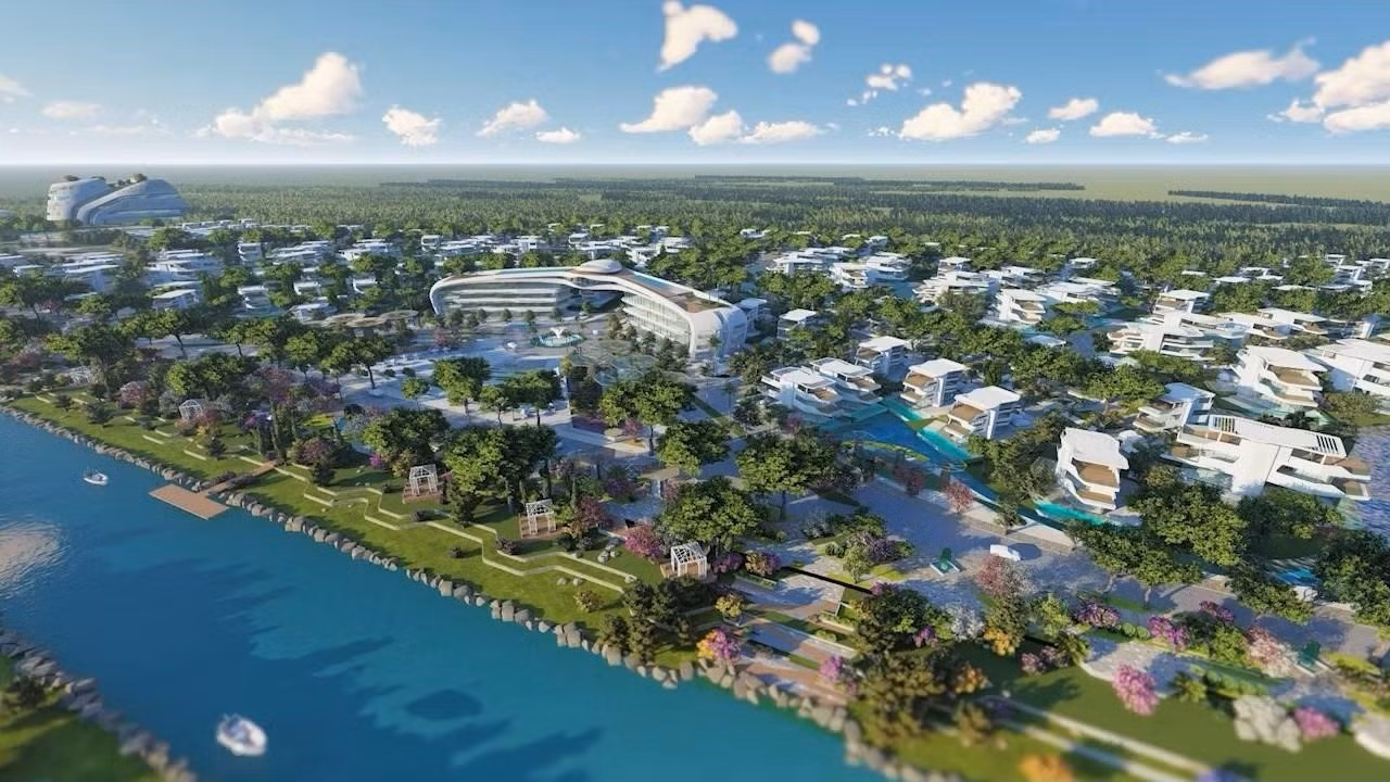 Một phân khu thuộc dự án Sunshine Heritage Resort với các công trình có thiết kế ấn tượng.