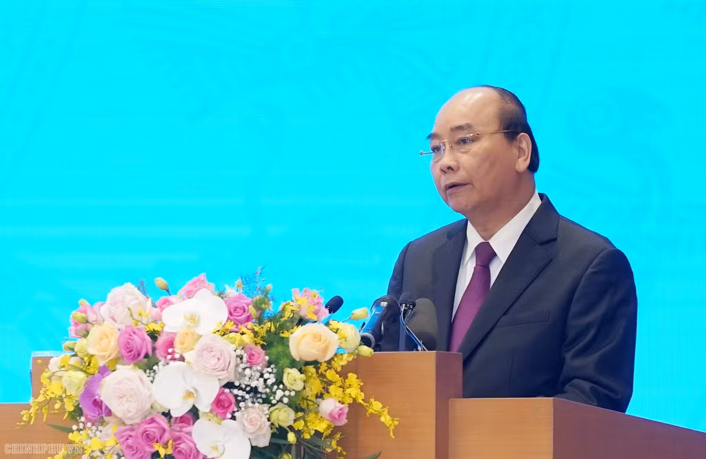 Thủ tướng Nguyễn Xuân Phúc phát biểu. Ảnh:chinhphu.vn