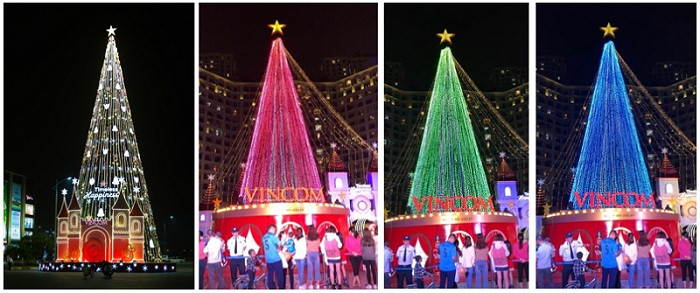 Vincom toàn quốc được thắp sáng lung linh với cây thông Noel khổng lồ. Vincom toàn quốc được thắp sáng lung linh với cây thông Noel khổng lồ.