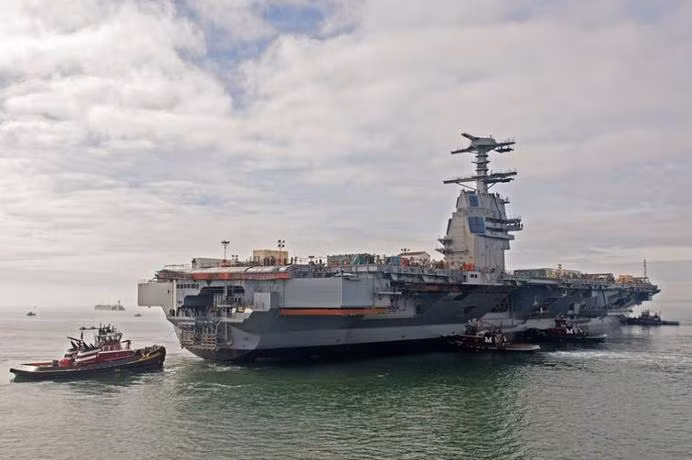 Tàu sân bay động cơ hạt nhân thế hệ mới USS Gerald R Ford Mỹ Tàu sân bay động cơ hạt nhân thế hệ mới USS Gerald R Ford Mỹ