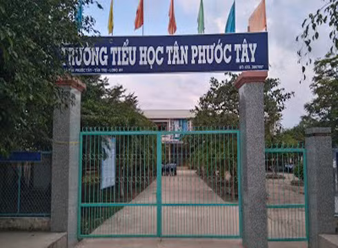 Huyện Tân Trụ vừa có quyết định điều chuyển Hiệu trưởng, 4 giáo viên Trường Tân Phước Tây (ảnh: sites.google.com)
