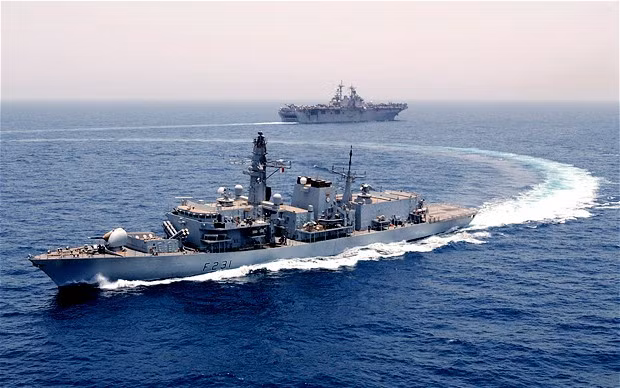 Tàu khu trục Type 23 HMS ArgylI Anh gửi tới vùng Vịnh