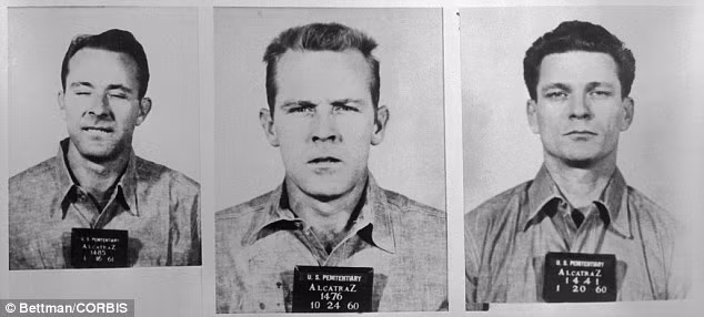 Từ trái sang phải: Clarence Anglin, William John Anglin và Frank Lee Morris - nhóm vượt ngục Alcatraz duy nhất vẫn chưa được tìm thấy.