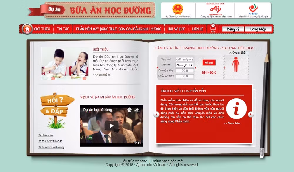 Giao diện Phần mềm thân thiện người dùng, giúp cán bộ bán trú dễ dàng thao tác.