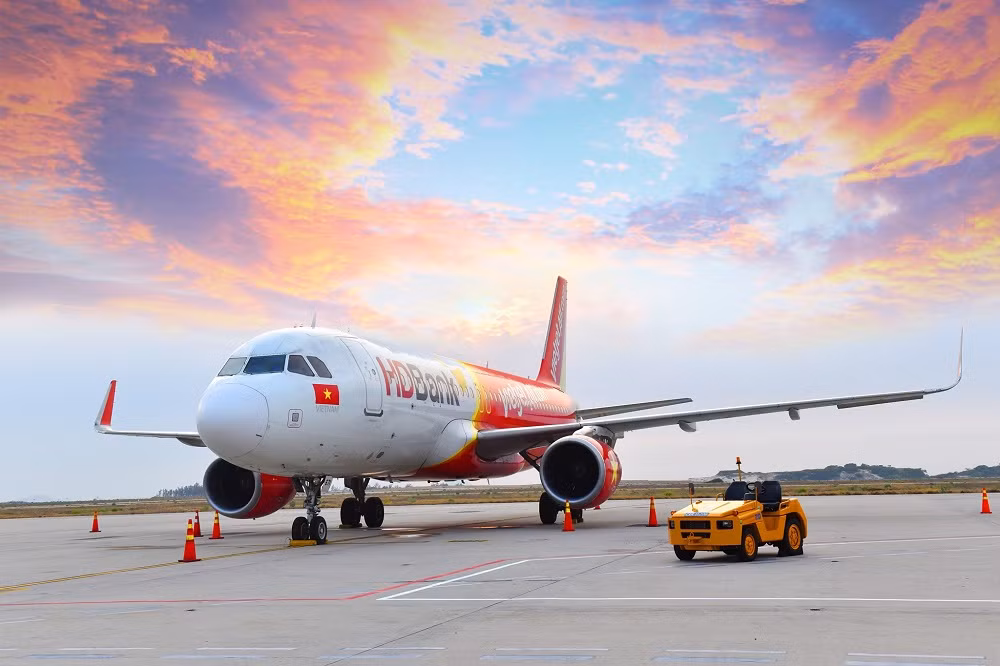 Vietjet ngừng khai thác nhiều chuyến bay đến và đi Đài Bắc ngày 9/8 do ảnh hưởng của bão Lekima.