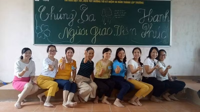 Làm thế nào để trở thành giáo viên hạnh phúc? (Ảnh: tác giả cung cấp).