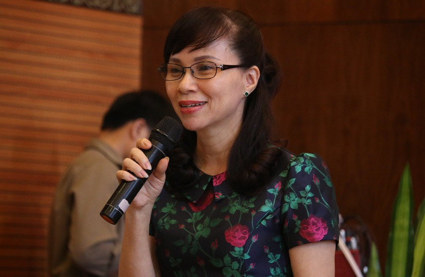 Vụ trưởng Vụ giáo dục đại học (Bộ Giáo dục và Đào tạo) - Nguyễn Thị Kim Phụng cho biết, kỳ tuyển sinh đại học năm 2017 có nhiều quy định mới thuận lợi hơn cho thí sinh (Ảnh: Thùy Linh)
