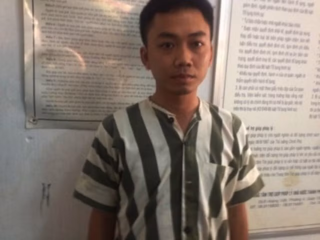 Nguyễn Huỳnh Lý tại cơ quan công an. Ảnh CA cung cấp Nguyễn Huỳnh Lý tại cơ quan công an. Ảnh CA cung cấp