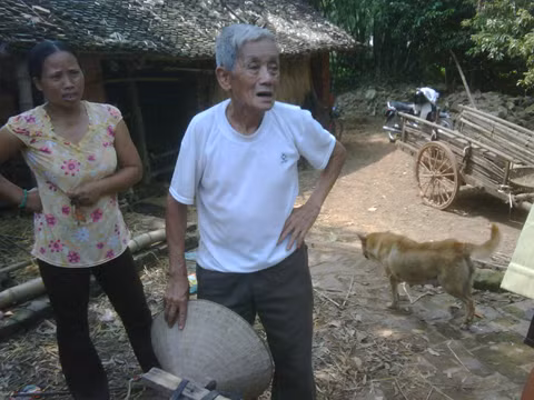 Ông Ngà khi vụ thảm sát mới xảy ra. Ông Ngà khi vụ thảm sát mới xảy ra.