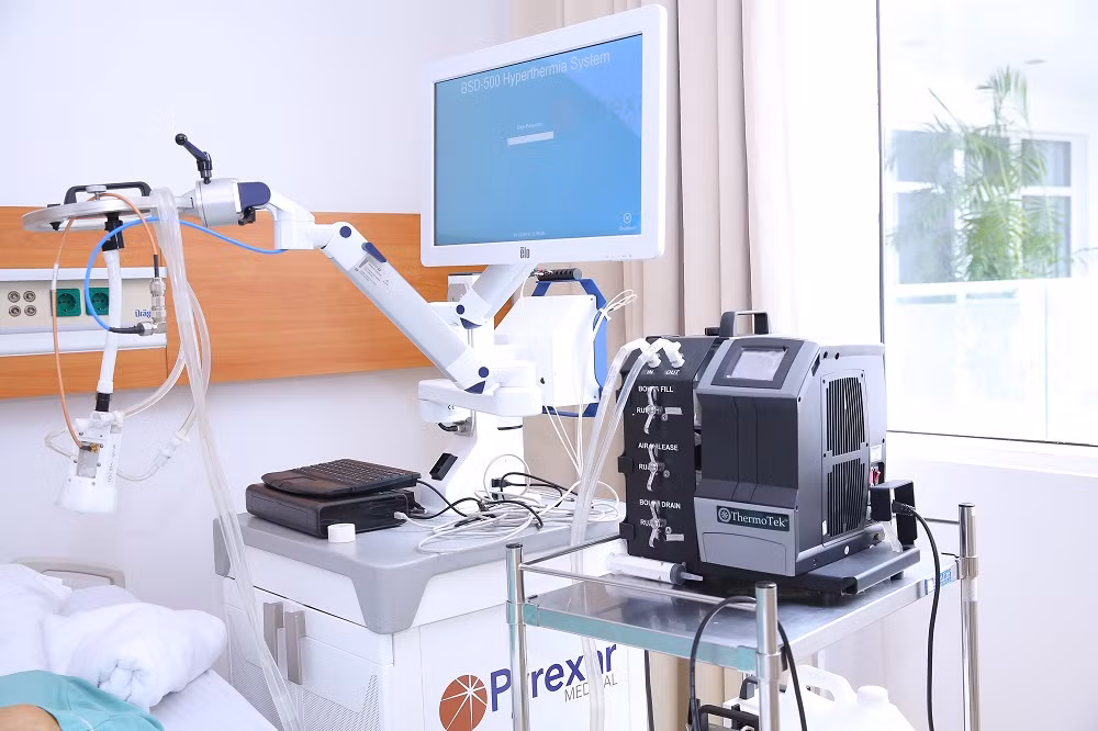 Bệnh viện Đa khoa Quốc tế Vinmec Times City là một trong số ít bệnh viện tại Việt Nam được trang bị máy tăng nhiệt (Pyrexar).