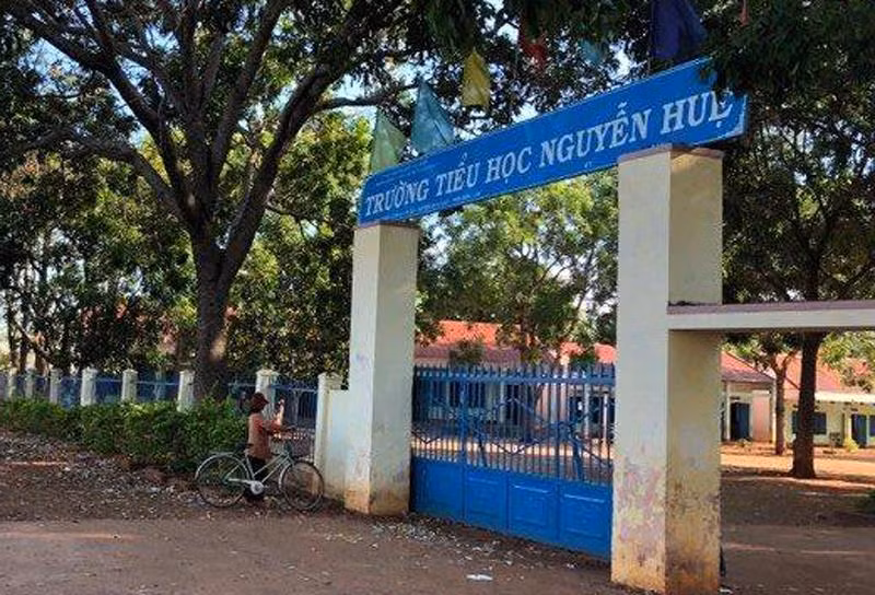 Trường Tiểu học Nguyễn Huệ. (Ảnh: H.L) Trường Tiểu học Nguyễn Huệ. (Ảnh: H.L)
