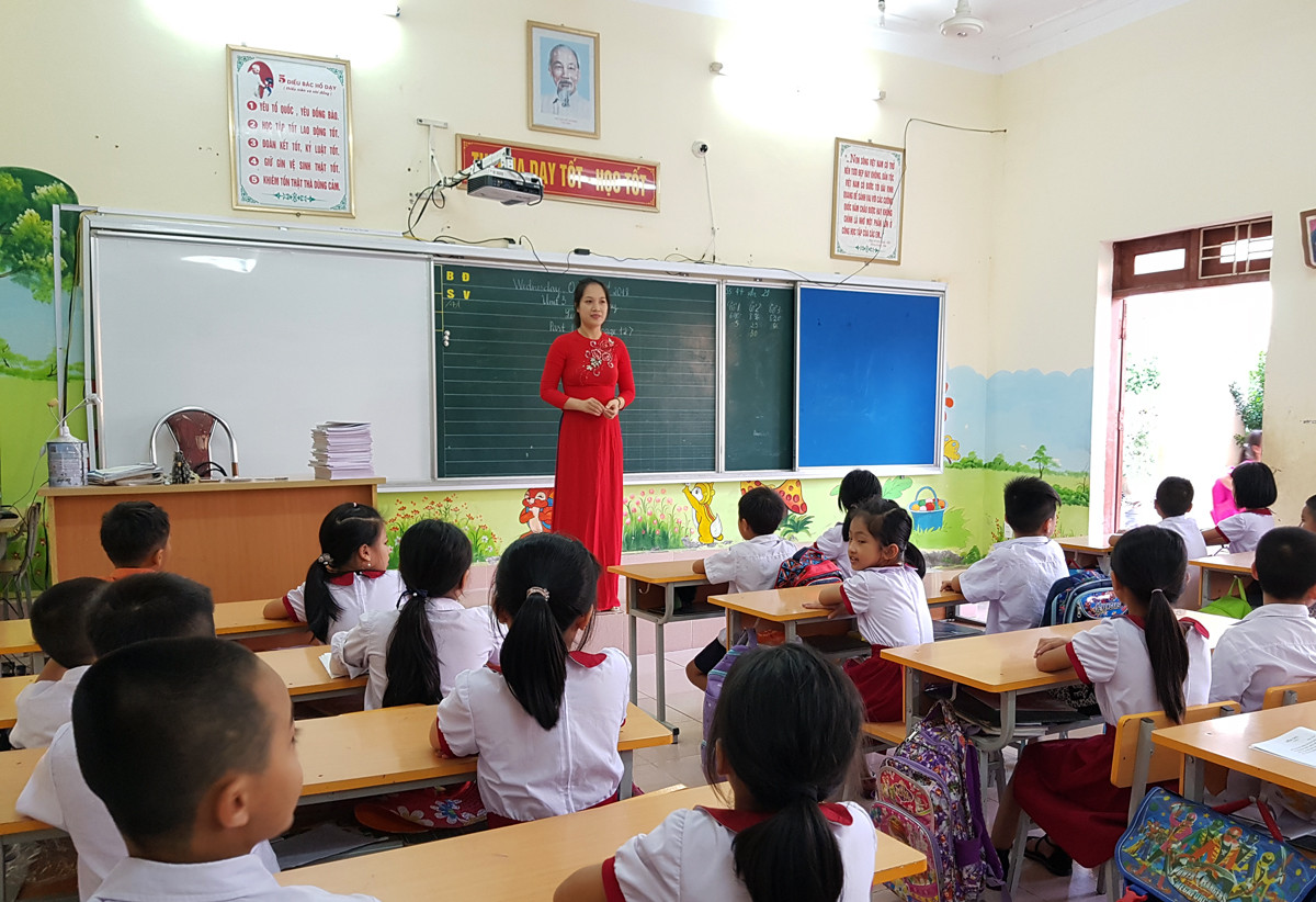 Yêu cầu về trình độ ngoại ngữ là trở ngại lớn đối với giáo viên (Ảnh: Lã Tiến) Yêu cầu về trình độ ngoại ngữ là trở ngại lớn đối với giáo viên (Ảnh: Lã Tiến)