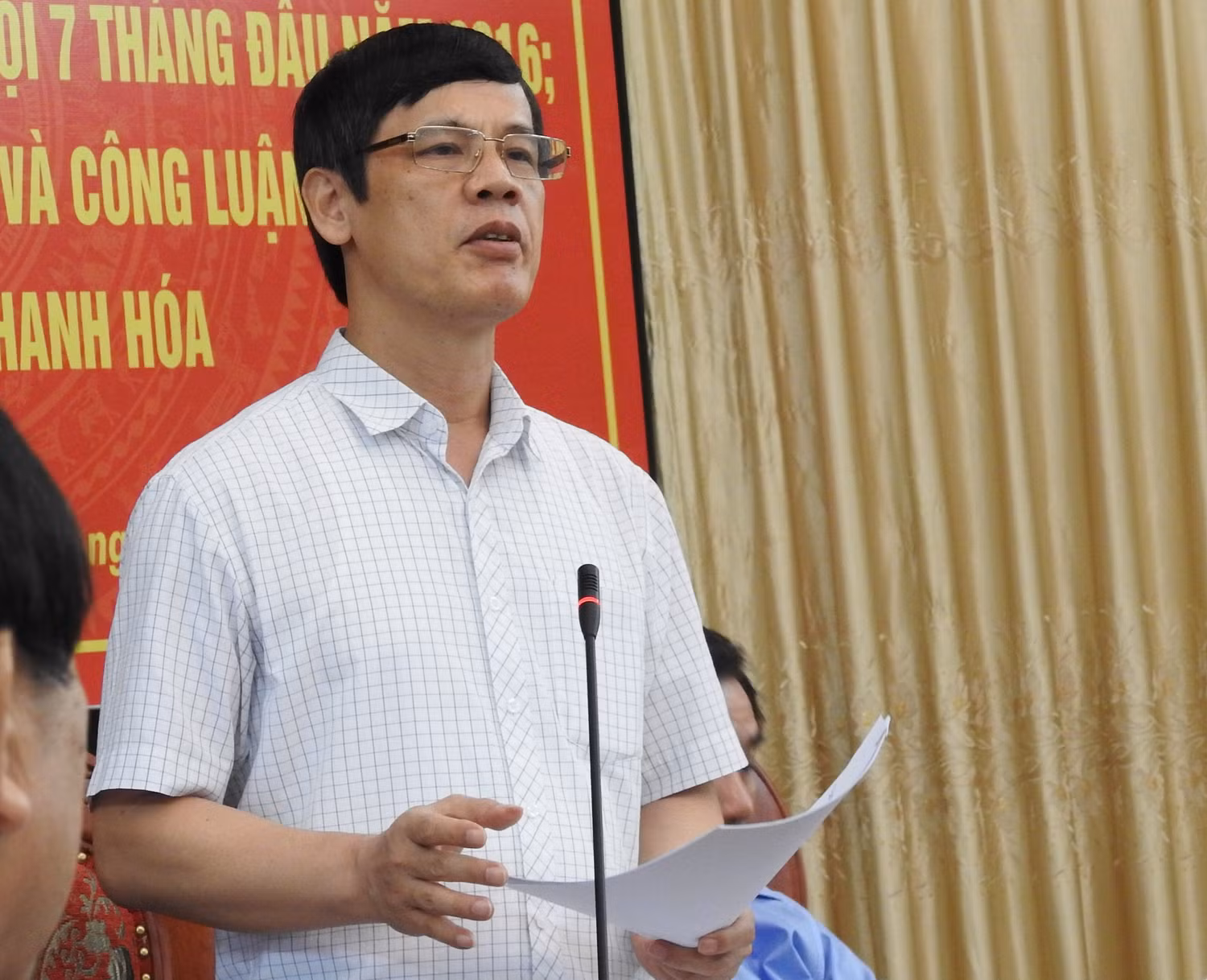 Ông Nguyễn Đình Xứng, Chủ tịch UBND tỉnh Thanh Hóa (ảnh: QUỐC TOẢN). Ông Nguyễn Đình Xứng, Chủ tịch UBND tỉnh Thanh Hóa (ảnh: QUỐC TOẢN).