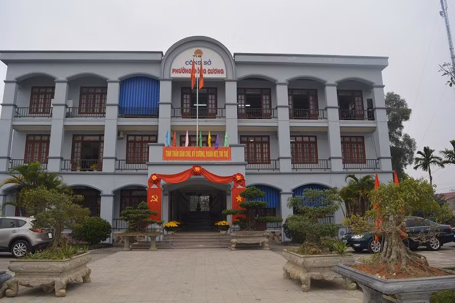 Trụ sở UBND phường Đông Cương (ảnh: MINH THẢO).