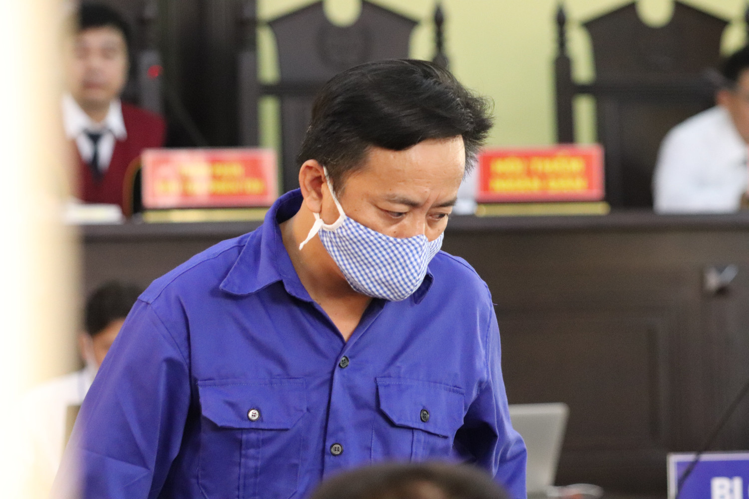 Bị cáo Nguyễn Minh Khoa bị đề nghị mức án từ 12-13 năm tù về tội Đưa hối lộ. Ảnh: Vũ Phương.