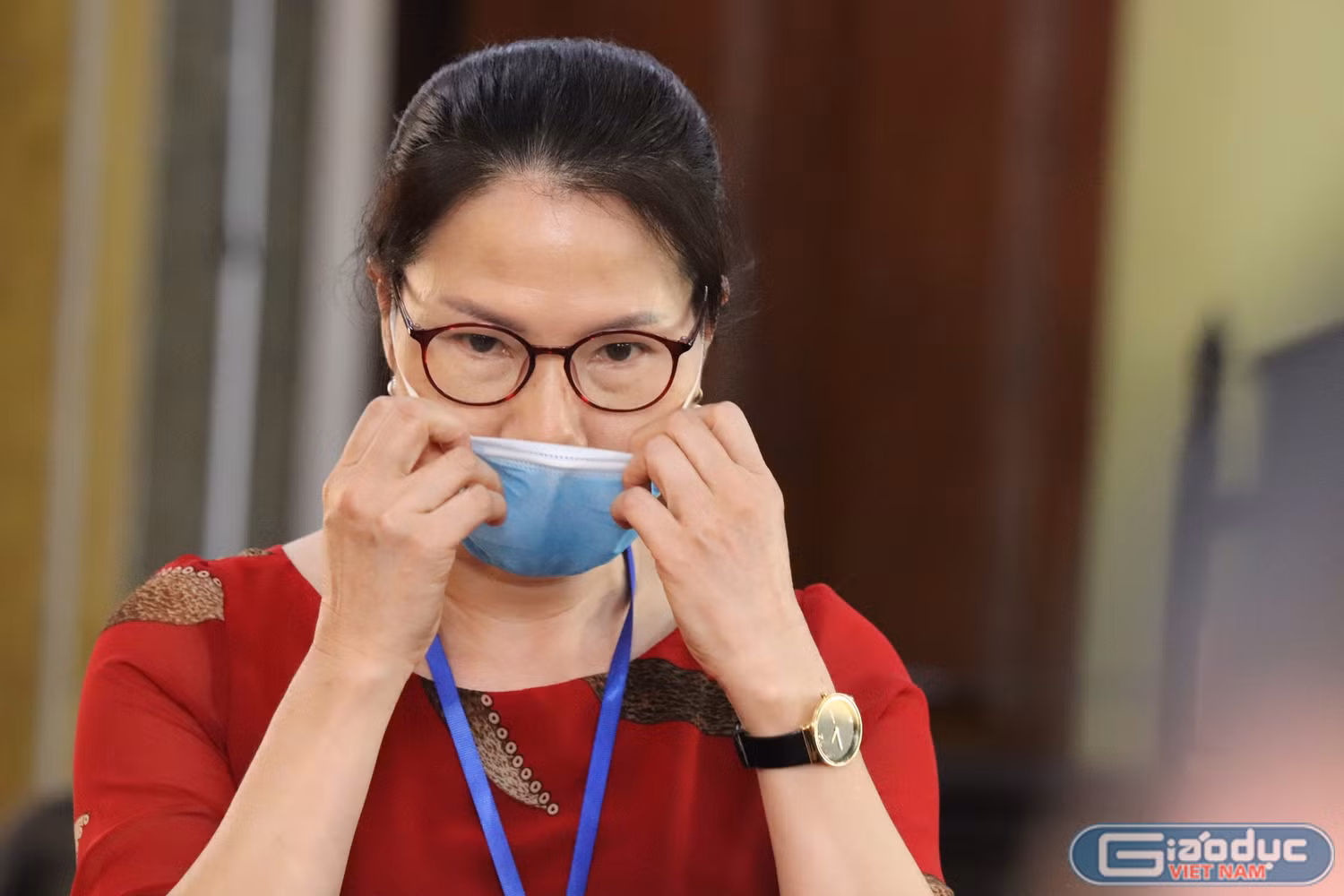 Bà Phạm Phương Loan nói không nhờ nâng điểm. Ảnh: Vũ Phương.