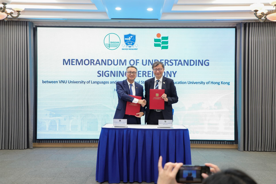 Trường Đại học Ngoại ngữ, Đại học Quốc gia Hà Nội và Đại học Giáo dục Hồng Kông ký kết hợp tác, mở rộng quan hệ trong đào tạo, nghiên cứu và trao đổi học thuật.