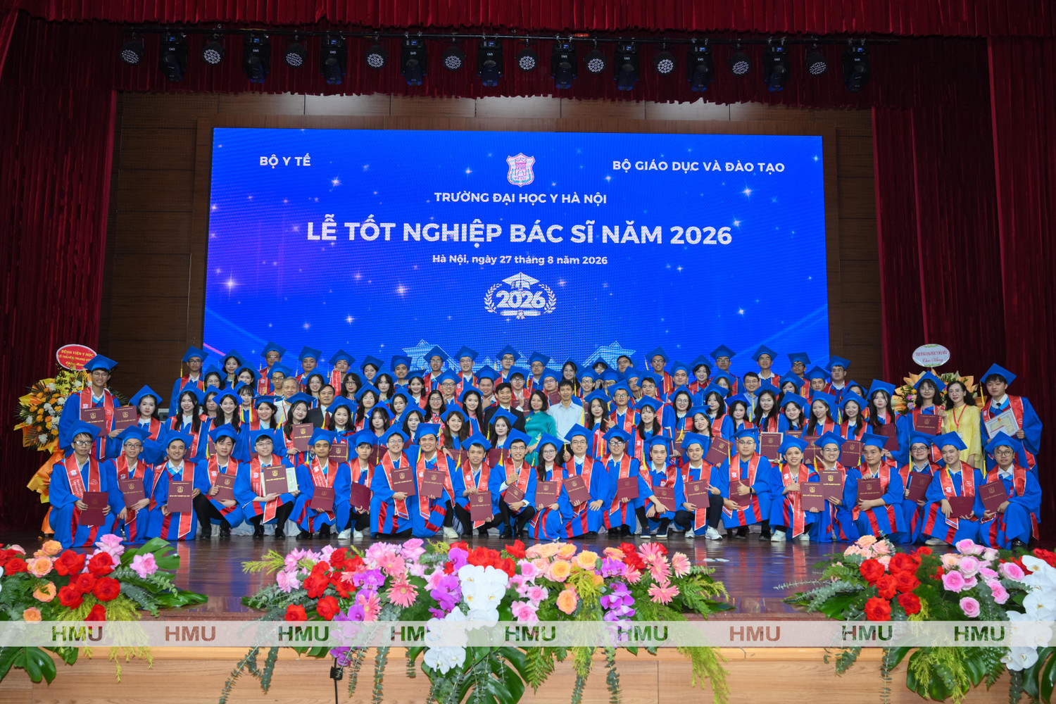Lễ Tốt nghiệp Bác sĩ năm 2026 của Trường Đại học Y Hà Nội. Ảnh: HMU