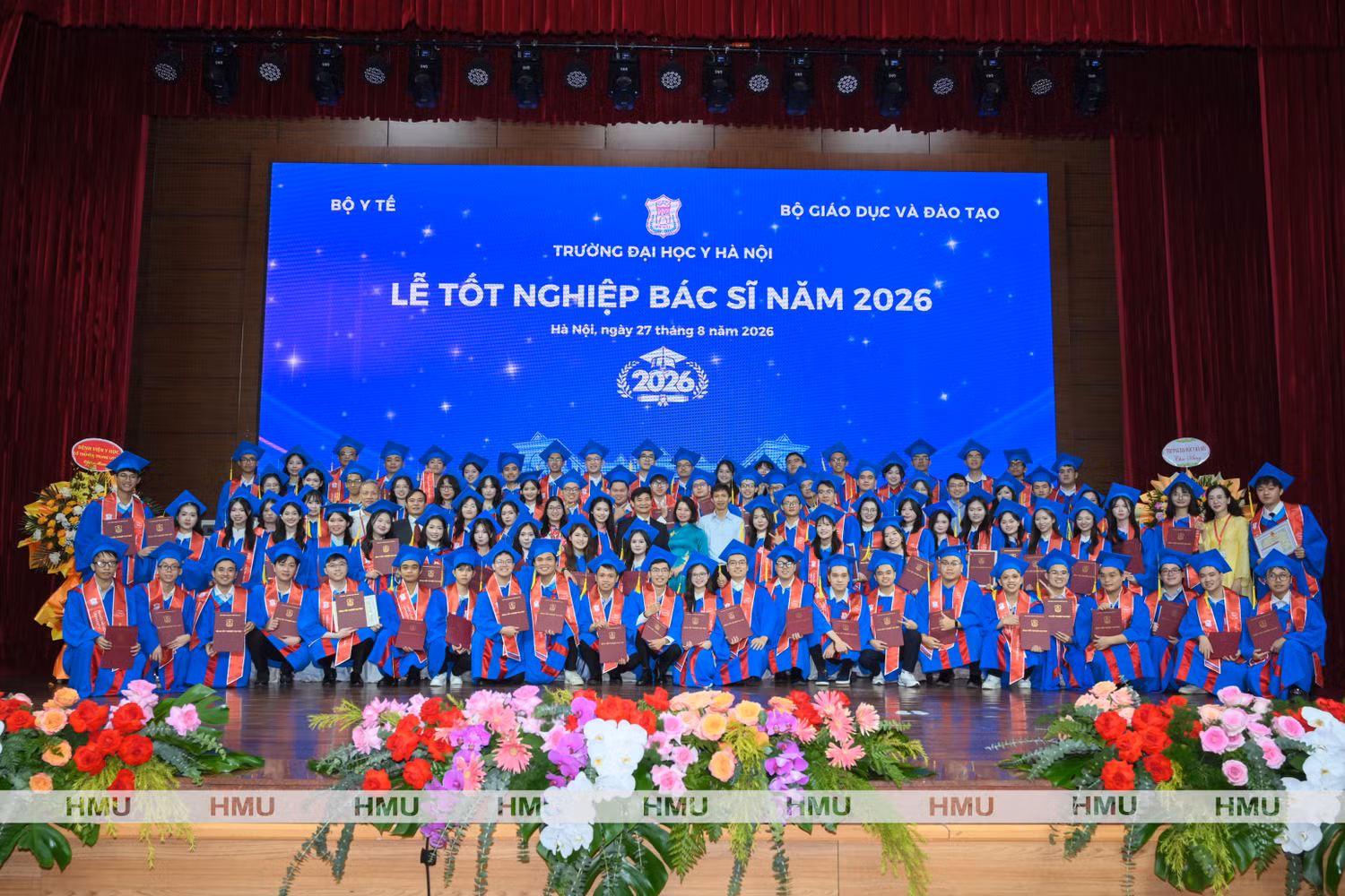 Lễ Tốt nghiệp Bác sĩ năm 2026 của Trường Đại học Y Hà Nội. Ảnh: HMU