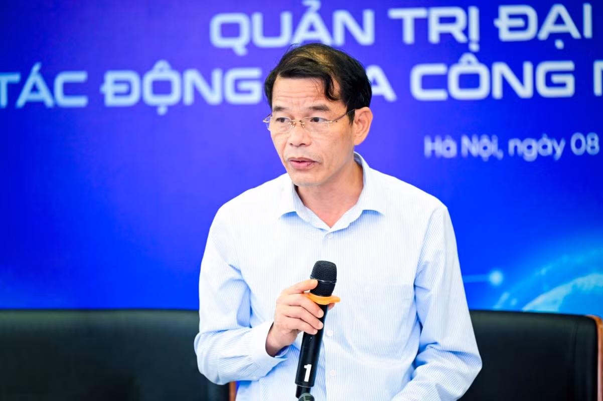 Ông Vũ Thanh Mai - Phó trưởng ban Ban Tuyên giáo và Dân vận Trung ương phát biểu tại tọa đàm.