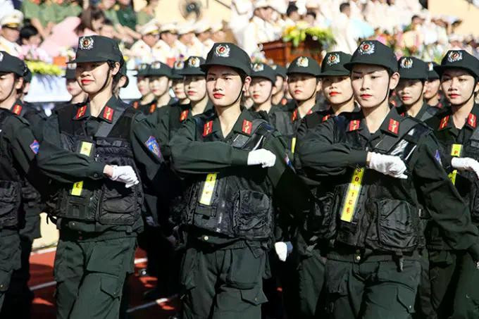 Nữ sinh Học viện Cảnh sát nhân dân. Ảnh: website nhà trường