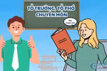 Vì sao trường phổ thông có chức danh tổ phó chuyên môn?